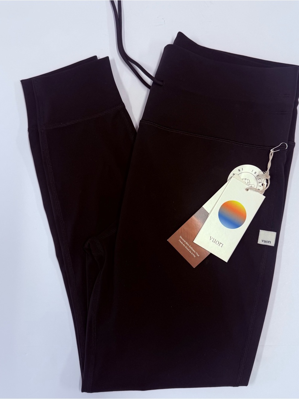 NWT Vuori Daily Legging High-Rise Drawstring Performance in Black Size XL - Picture 14 of 15